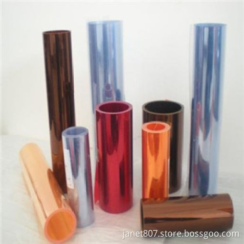 Colourful rigid pvc/hips/pp/pet plastic film
